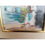 Средна картина масло на фазер от Испания, двойна рамка - 3638